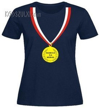 TShirt DAMSKI Babcia na Medal