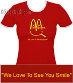 koszulka damska Marijuana- CZERWONA