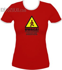 koszulka damska Uwaga