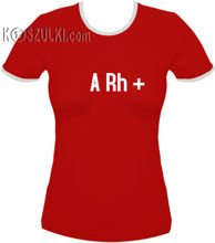 koszulka damska Arh PLUS- CZERWONA