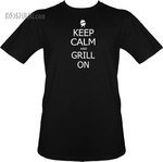 T-shirt Keep Calm and grill on