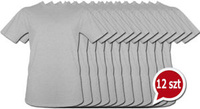 T-shirt Szary bez nadruku Pakiet promocyjny 12 sztuk
