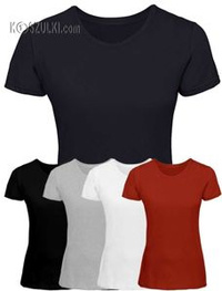 Koszulka damska Slim Granatowa