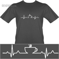 T-shirt EKG kawa