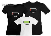 Zestaw rodzinny koszulki Baterie