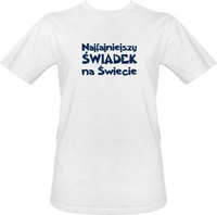 t-shirt Najfajniejszy Świadek na Świecie