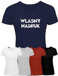 Koszulka damska Slim z własnym nadrukiem