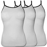 Pakiet 3 sztuk Top damski Biały Ramiączka