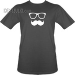 t-shirt Okulary + wąs