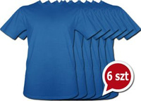 Pakiet 6 sztuk T-Shirt - NIEBIESKI