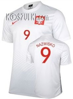 Oryginalna Koszulka Reprezentacji Polski Nike Euro 2016 Home Biała Supporters Tee Nazwisko