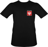 t-shirt T023 Polska male Godło Czarne