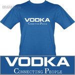 t-shirt Vodka Niebieska