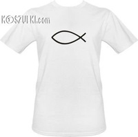 T-shirt Rybka Chrześcijaństwo