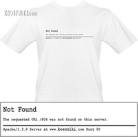 t-shirt 404 Not Found- Apache