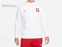 Bluza  Nike Polska  kibica reprezentacji rozpinanana biała