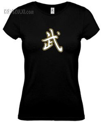 koszulka damska Odwaga- CZARNA