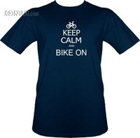 T-shirt Keep Calm and bike on