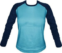 Longsleeve Damski jasno niebieski-granat