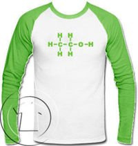 Longsleeve Męski - Alkohol-Molekuły