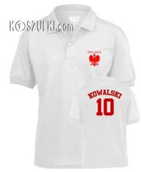 T-shirt dziecięcy Polo mały orzeł Nazwisko i numer