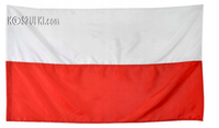 Flaga Polski na maszt duża biało czerwona 200x125cm