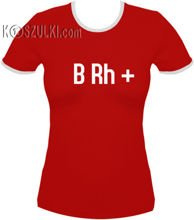koszulka damska Brh PLUS- CZERWONA