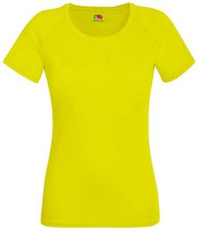 Koszulka damska treningowa- Fit Performance ŻÓŁTA