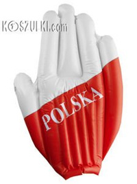 Łapa dmuchana kibica na mecz