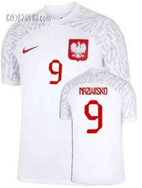 Koszulka Reprezentacji Polski Nike Oryginalna Stadium Home MŚ2022 nazwisko numer