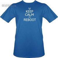 T-shirt Keep calm and reboot