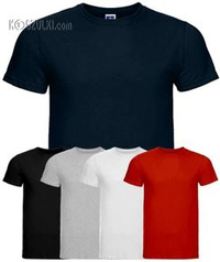 T-shirt slim Granatowy