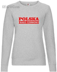 Bluza damska Fit Polska Biało-czerwoni