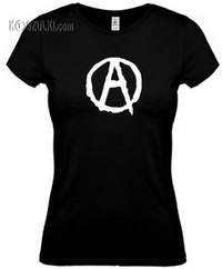 koszulka damska Anarchia- CZARNA