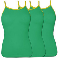 Pakiet 3 sztuk Top damki Zielony Ramiączka