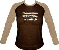 Longsleeve Damski Najfajniejsza Dziewczyna na świecie
