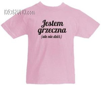 T-shirt dziecięcy Jestem grzeczna