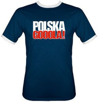 t-shirt 2K073 Polska Gooola! Granatowy