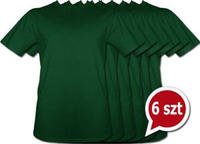 Pakiet 6 sztuk T-Shirt - ZIELONY