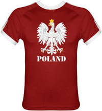 T-shirt reprezentacji Polski Orzeł Fit Poland Czerwony