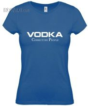 koszulka damska Vodka-NIEBIESKA