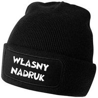 Czapka zimowa z Własnym nadrukiem napisem gruba