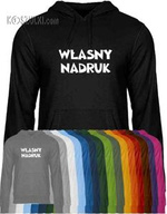 Bluza  z własnym nadrukiem z kapturem