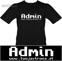 t-shirt Admin + www.twojastrona