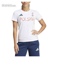 koszulka damska adidas Reprezentacji  Olimpijskiej Polski Francja 2024 biala