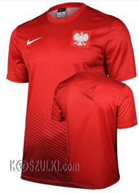 Oryginalna Koszulka Reprezentacj Polski Nike Euro 2016  Away Supporters Tee Czerwona