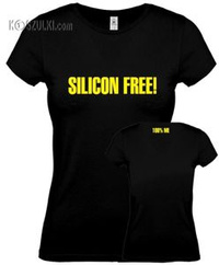 koszulka damska Silicon Free- CZARNA