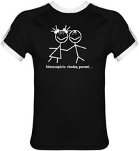 T-shirt Fit Nieszczęścia Czarny
