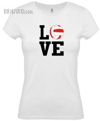 Koszulka damska Love volleyball