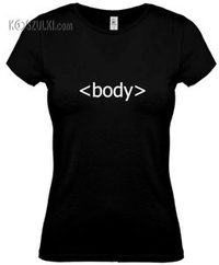 koszulka damska Body- CZARNA